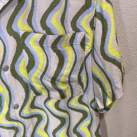 Zara electric eclectic shirt button up‎ shirt sleeve - Picture 4 of 9